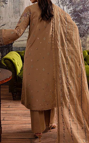 Marjjan Beige Karandi Suit | Pakistani Winter Dresses in USA- Image 2