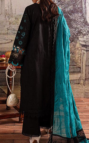 Marjjan Black Karandi Suit | Pakistani Winter Dresses in USA- Image 2