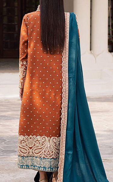 Marjjan Brown Khaddar Suit | Pakistani Winter Dresses in USA- Image 2