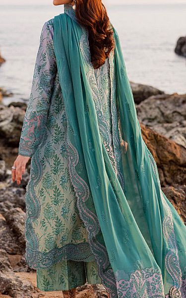 Marjjan Light Green Lawn Suit | Pakistani Lawn Dress in USA- Image 2