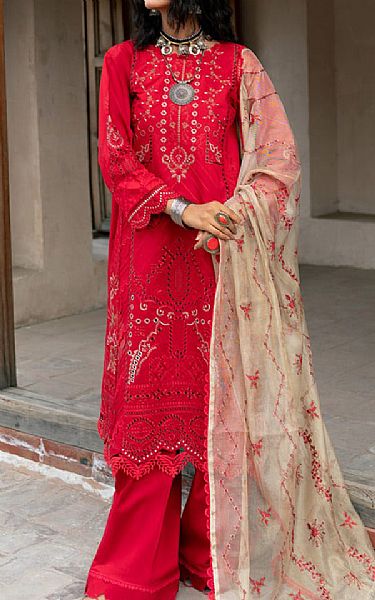 Marjjan Cardinal Viscose Suit | Pakistani Winter Dresses in USA- Image 1