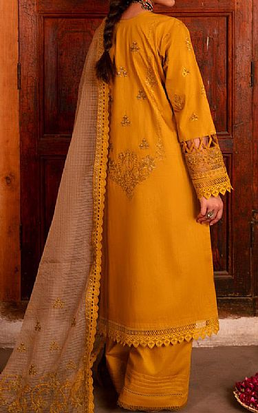 Marjjan Pumpkin Orange Viscose Suit | Pakistani Winter Dresses in USA- Image 2