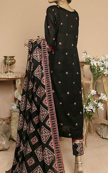 Marjjan Black Karandi Suit | Pakistani Dresses in USA- Image 2