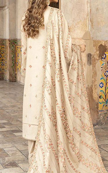 Marjjan Ivory Karandi Suit | Pakistani Dresses in USA- Image 2