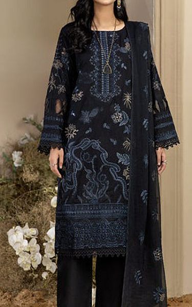Marjjan Black Karandi Suit | Pakistani Winter Dresses- Image 1