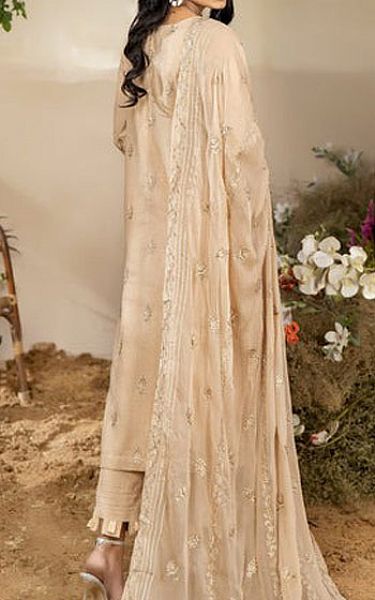 Marjjan Ivory Karandi Suit | Pakistani Winter Dresses- Image 2