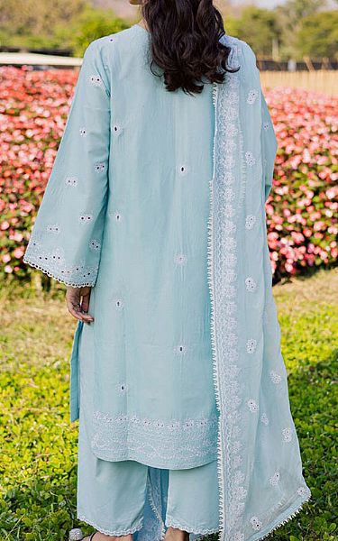 Marjjan Turquoise Lawn Suit | Pakistani Lawn Dress in USA- Image 2
