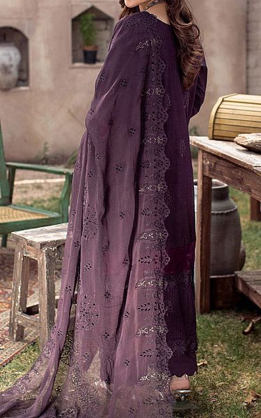 Marjjan Purple Lawn Suit | Pakistani Lawn Dress in USA- Image 2