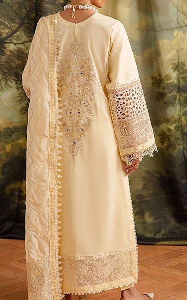 Marjjan Cream Lawn Suit | Pakistani Lawn Dress in USA- Image 2