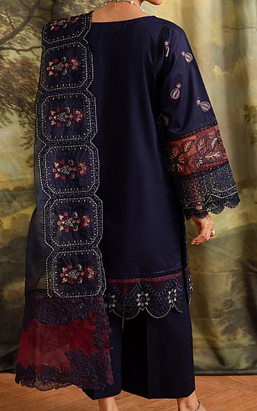 Marjjan Dark Blue Lawn Suit | Pakistani Lawn Dress in USA- Image 2