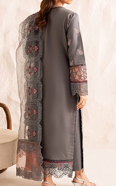 Marjjan Grey Lawn Suit | Pakistani Lawn Dress in USA- Image 2