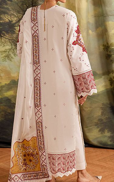 Marjjan Off-white Lawn Suit | Pakistani Lawn Dress in USA- Image 2