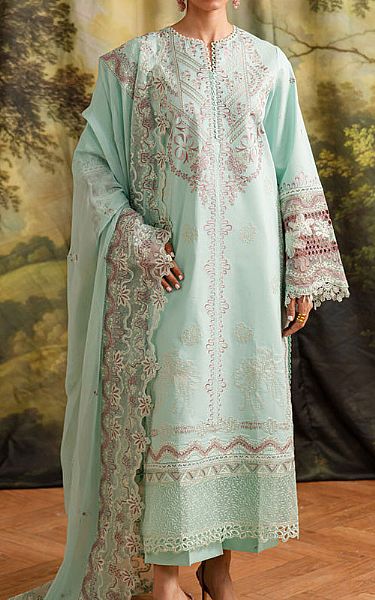 Marjjan Turquoise Lawn Suit | Pakistani Lawn Dress in USA- Image 1