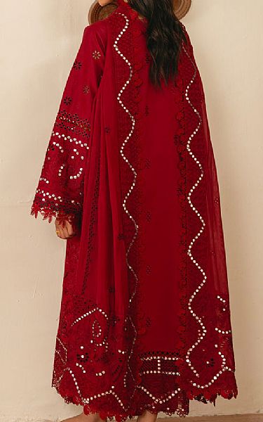 Marjjan Maroon Lawn Suit | Pakistani Lawn Dress in USA- Image 2