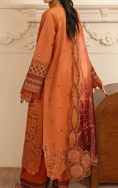Marjjan Rust Lawn Suit | Pakistani Lawn Dress in USA- Image 2