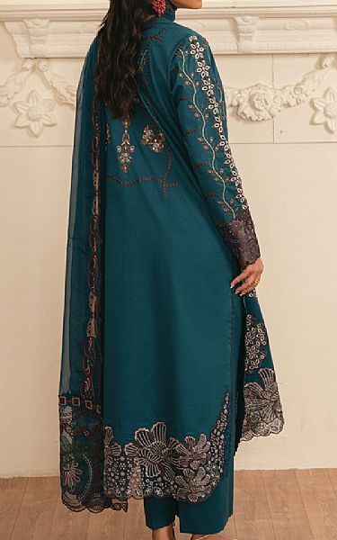Marjjan Teal Lawn Suit | Pakistani Lawn Dress in USA- Image 2