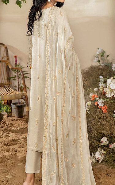 Marjjan Beige Karandi Suit | Pakistani Winter Dresses in USA- Image 2
