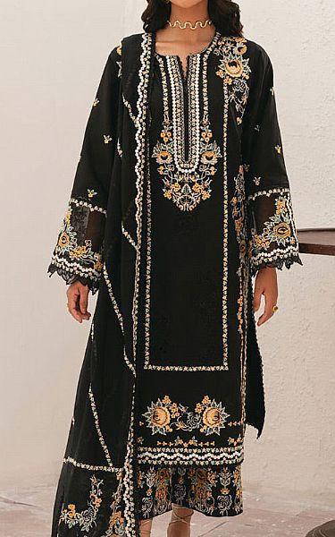 Marjjan Black Lawn Suit | Pakistani Lawn Dress in USA- Image 1