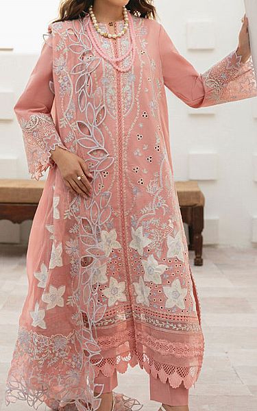 Marjjan Pink Lawn Suit | Pakistani Lawn Dress in USA- Image 1