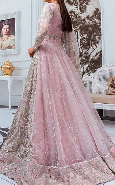 Maryum N Maria Baby Pink Organza Suit | Pakistani Dresses in USA- Image 2