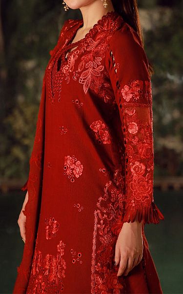 Maryam Hussain Scarlet Khaddar Suit | Pakistani Winter Dresses in USA- Image 2
