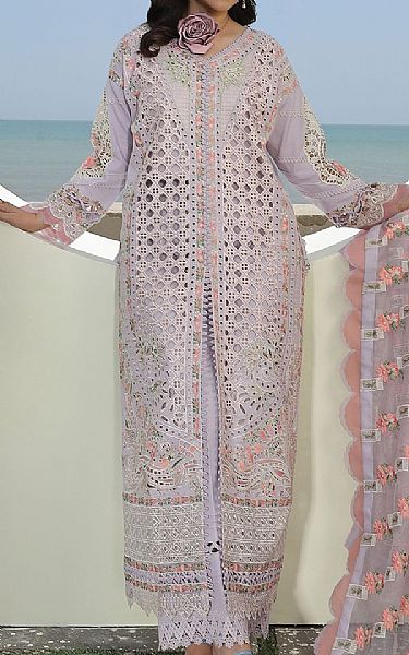 Maryam Hussain Lilac Lawn Suit | Pakistani Lawn Dress in USA- Image 1