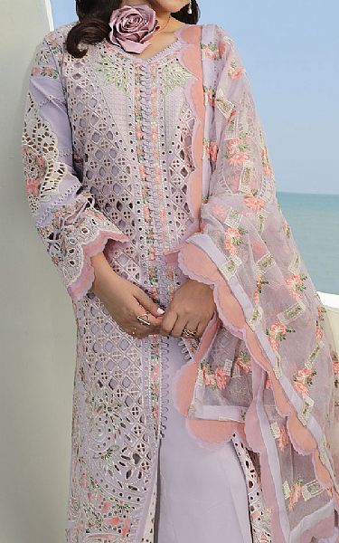 Maryam Hussain Lilac Lawn Suit | Pakistani Lawn Dress in USA- Image 2