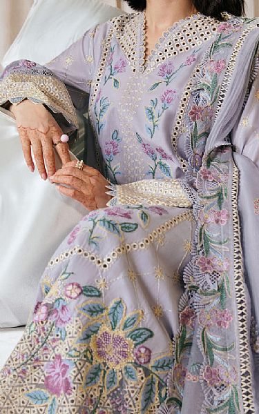 Maryam Hussain Lilac Lawn Suit | Pakistani Lawn Dress in USA- Image 2