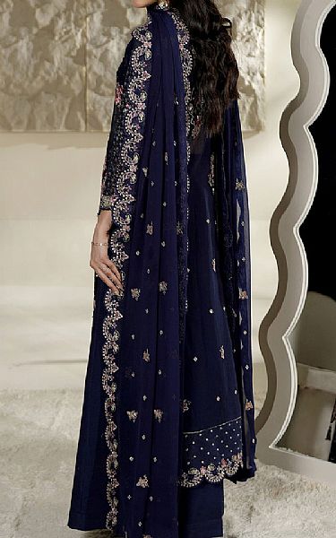 Maryams Blue Chiffon Suit | Pakistani Embroidered Chiffon Dresses USA- Image 2