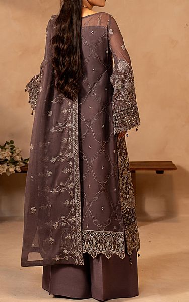 Maryams Congo Brown Chiffon Suit | Pakistani Embroidered Chiffon Dresses USA- Image 2