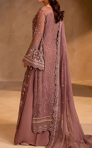 Maryams Tea Pink Chiffon Suit | Pakistani Embroidered Chiffon Dresses USA- Image 2