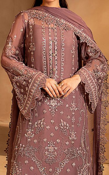 Maryams Tea Pink Chiffon Suit | Pakistani Embroidered Chiffon Dresses USA- Image 3