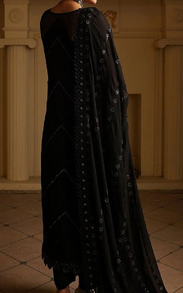 Maryams Black Chiffon Suit | Pakistani Embroidered Chiffon Dresses USA- Image 2