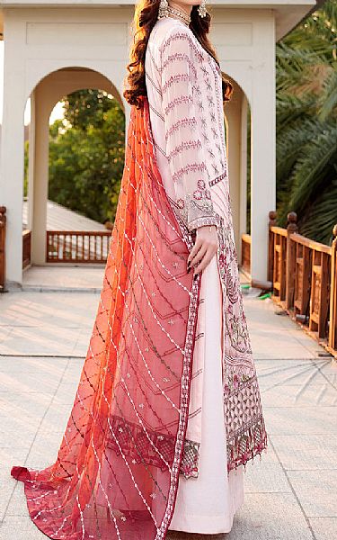 Maryams Pink Chiffon Suit | Pakistani Embroidered Chiffon Dresses- Image 2