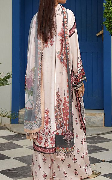 Maryams Off-white Lawn Suit | Pakistani Lawn Dress in USA- Image 2