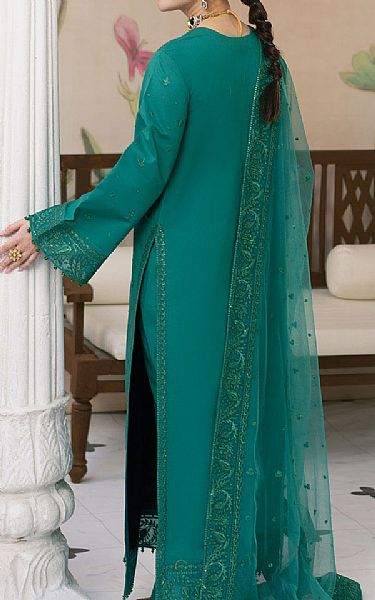 Maryum N Maria Emerald Green Lawn Suit | Pakistani Lawn Dress in USA- Image 2