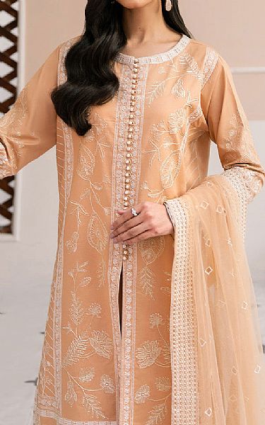 Maryum N Maria Peach Lawn Suit | Pakistani Lawn Dress in USA- Image 2
