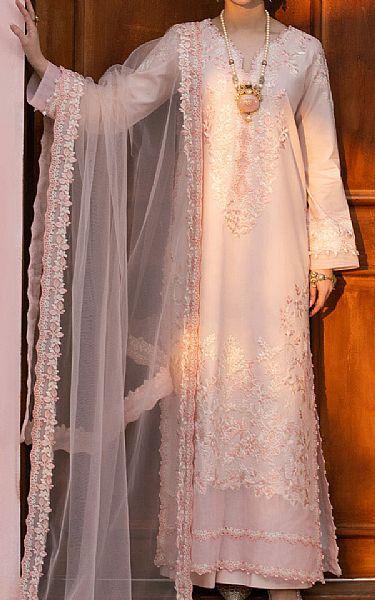 Maryum N Maria Rose Pink Lawn Suit | Pakistani Lawn Dress in USA- Image 1