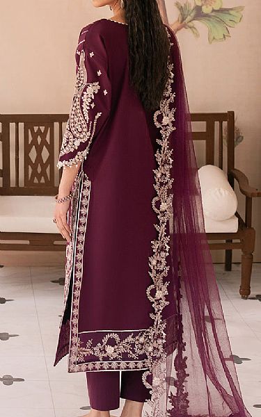 Maryum N Maria Plum Lawn Suit | Pakistani Lawn Dress in USA- Image 2
