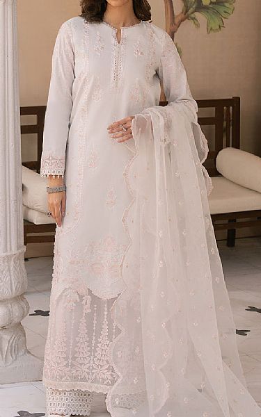 Maryum N Maria White Lawn Suit | Pakistani Lawn Dress in USA- Image 1