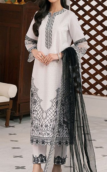 Maryum N Maria White Lawn Suit | Pakistani Lawn Dress in USA- Image 1