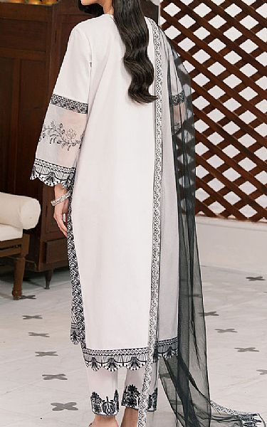 Maryum N Maria White Lawn Suit | Pakistani Lawn Dress in USA- Image 2