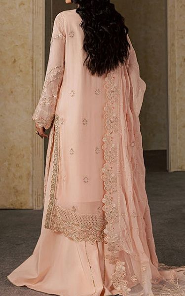 Maryum N Maria Peach Chiffon Suit | Pakistani Embroidered Chiffon Dresses USA- Image 2