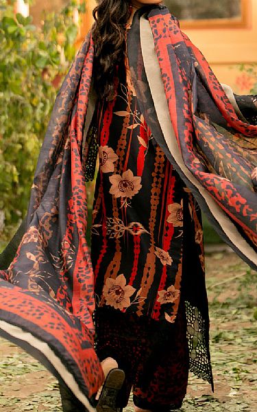 Maryum N Maria Black Lawn Suit | Pakistani Lawn Suits- Image 2