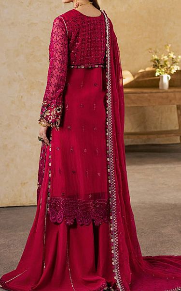 Maryum N Maria Crimson Chiffon Suit | Pakistani Embroidered Chiffon Dresses USA- Image 2