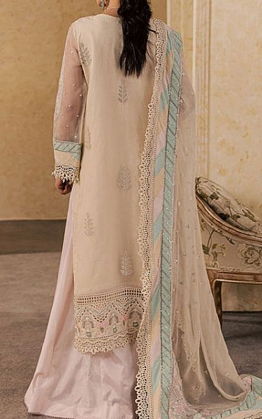 Maryum N Maria Pink/Turquoise Organza Suit | Pakistani Embroidered Chiffon Dresses USA- Image 2
