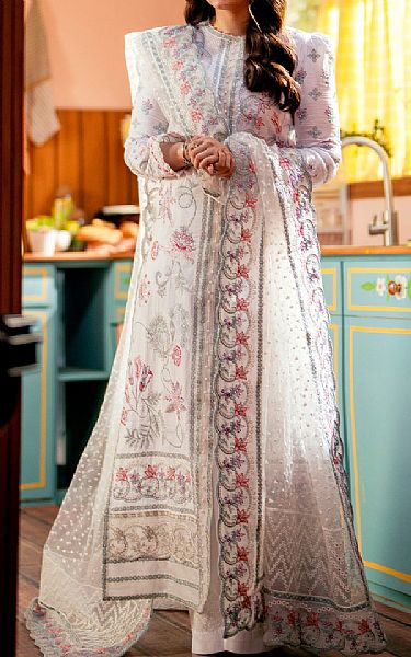 Maryum N Maria Off-white Lawn Suit | Pakistani Lawn Suits- Image 1