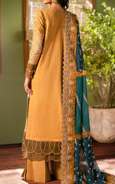 Maryum N Maria Sand Gold Lawn Suit | Pakistani Lawn Suits- Image 2