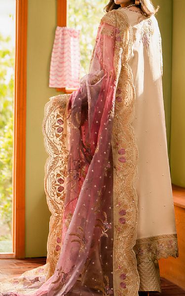 Maryum N Maria Tan Lawn Suit | Pakistani Lawn Suits- Image 2