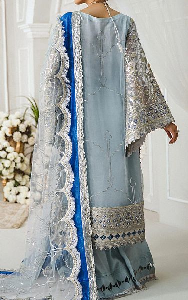 Maryum N Maria Baby Blue Net Suit | Pakistani Dresses in USA- Image 2